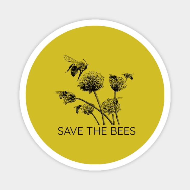 SAVE THE BEES Magnet by synecology